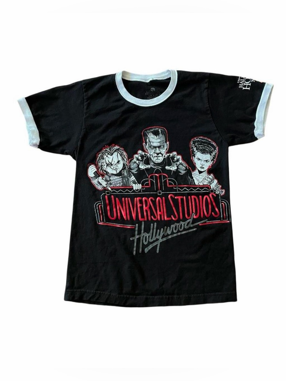 Universal Studios HHN 2021 Chucky Frankenstein Ringer Tee XS